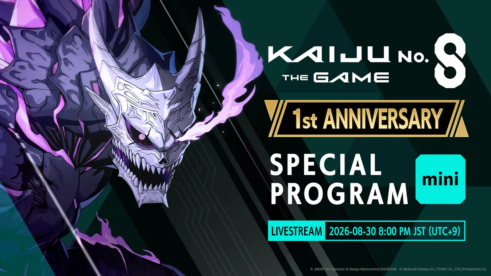 KAIJU NO. 8 THE GAME 1st ANNIVERSARY Special Program mini