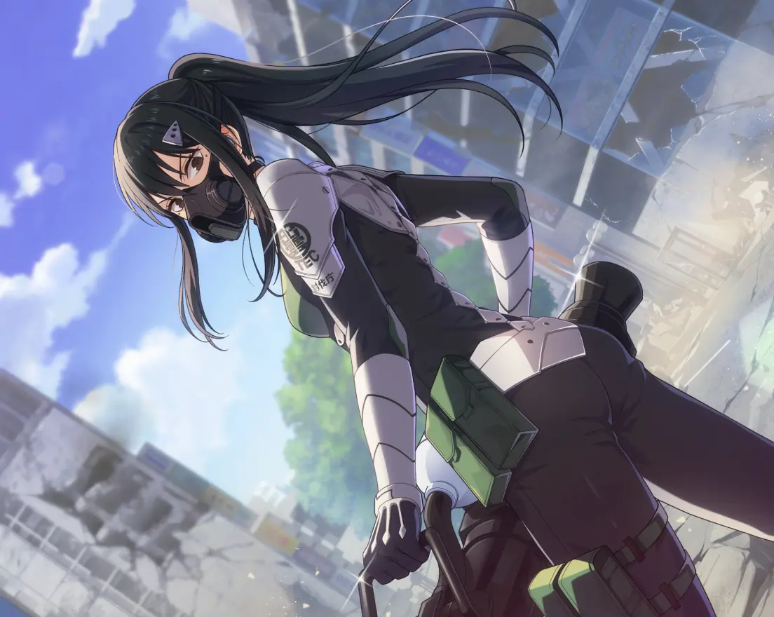 キャラストーリーの公式紹介ビジュアルに描かれた亜白ミナ
